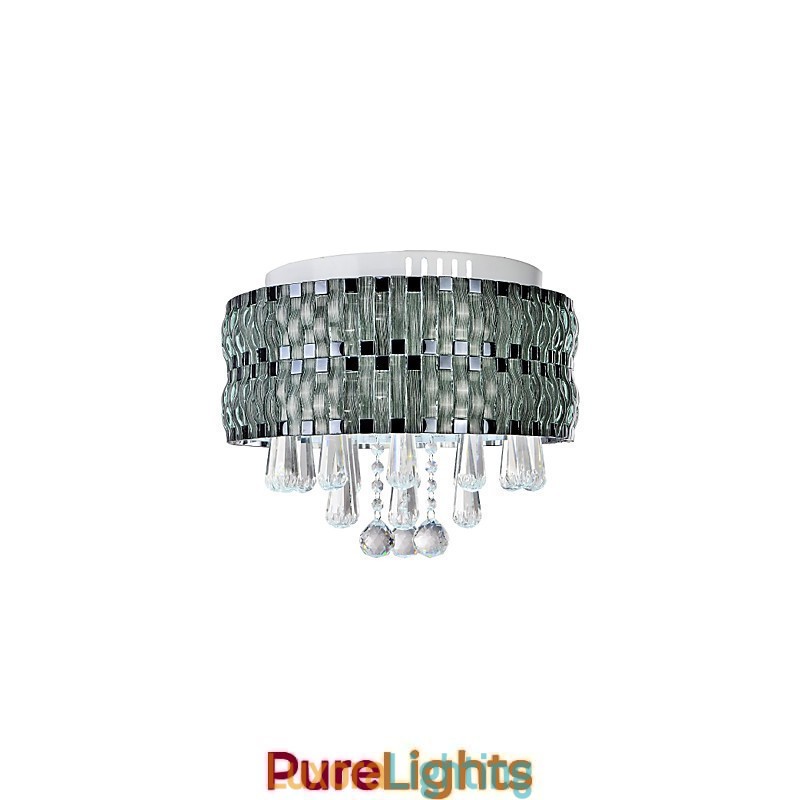 Designer Touch Decorative Graceful Crystal Flush Mount