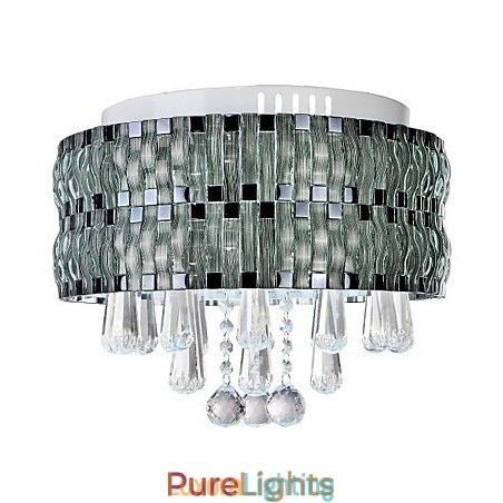 Designer Touch Decorative Graceful Crystal Flush Mount