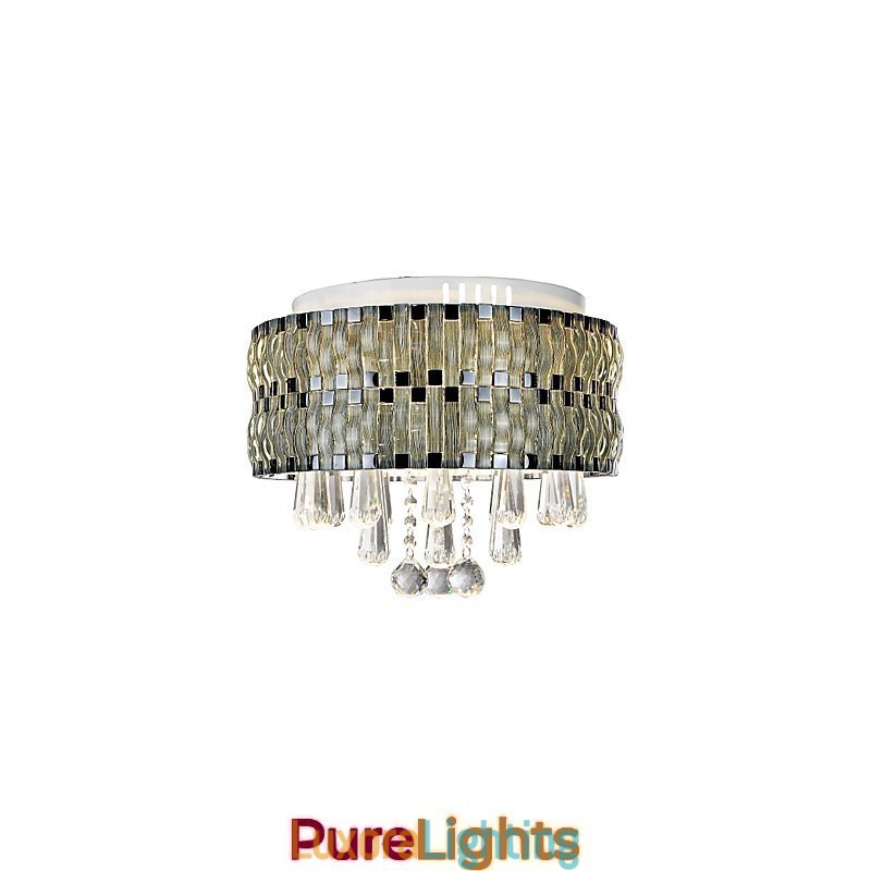 Designer Touch Decorative Graceful Crystal Flush Mount