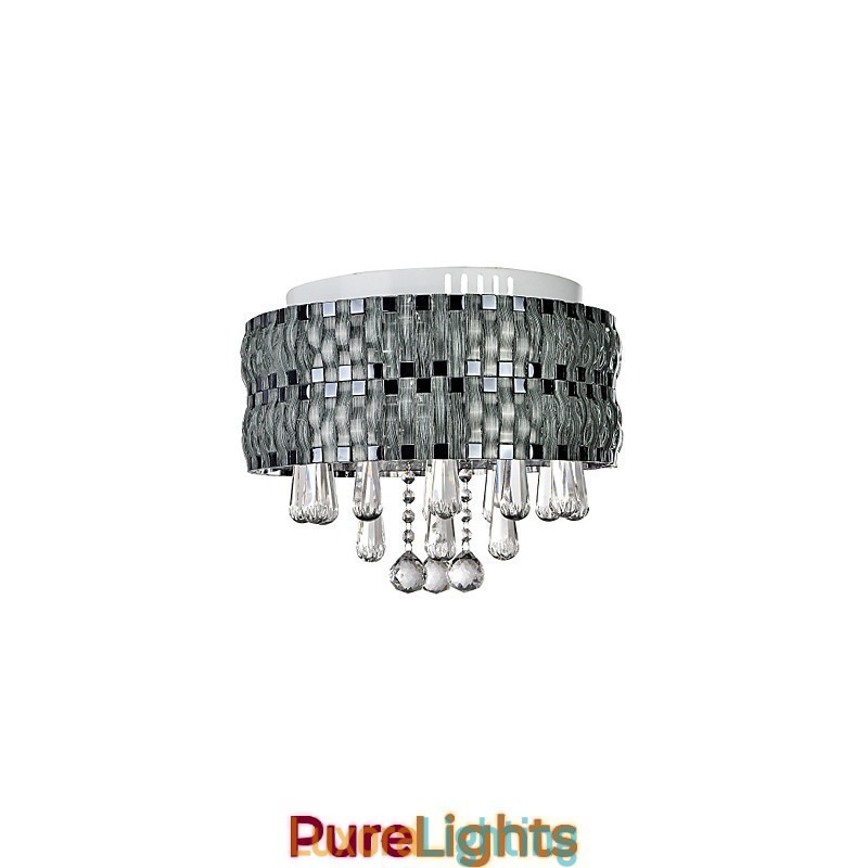 Designer Touch Decorative Graceful Crystal Flush Mount