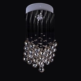 Designer Touch Decorative 1 Light Clear light K9 Crystal Chandelier Lamp