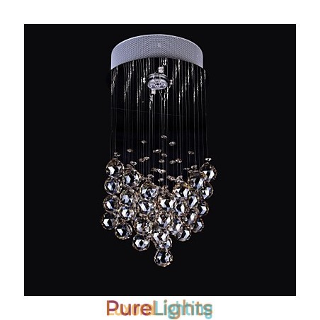 Designer Touch Decorative 1 Light Clear light K9 Crystal Chandelier Lamp