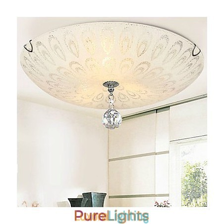 Designer Touch Decorative Modern Contemporary Crystal Flush MountBedroom