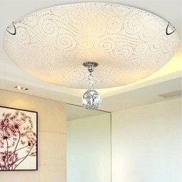 Designer Touch Decorative Crystal Flush Mount Light