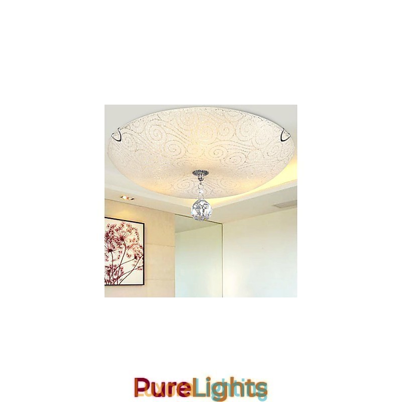 Designer Touch Decorative Crystal Flush Mount Light