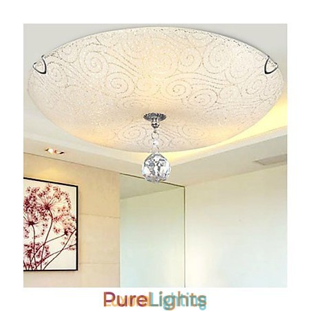 Designer Touch Decorative Crystal Flush Mount Light