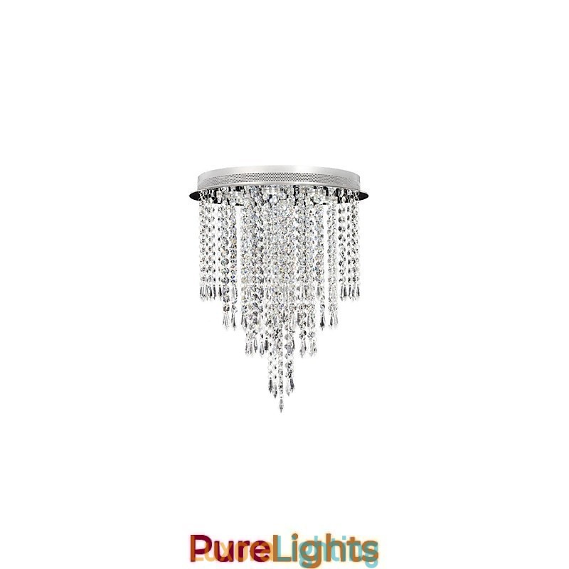 Designer Touch Decorative Modern Contemporary Crystal Chrome Crystal Flush Mount Kids