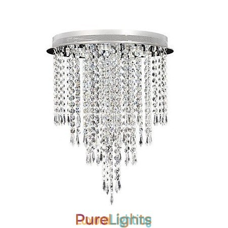 Designer Touch Decorative Modern Contemporary Crystal Chrome Crystal Flush Mount Kids
