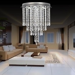 Designer Touch Decorative Modern Contemporary Crystal Chrome Crystal Flush Mount Kids