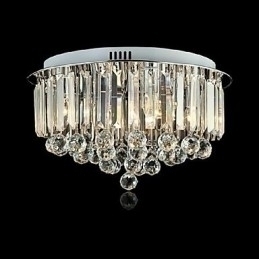 Designer Touch Decorative Modern Contemporary Traditional Classic Crystal Painting Metal Flush Mount Light