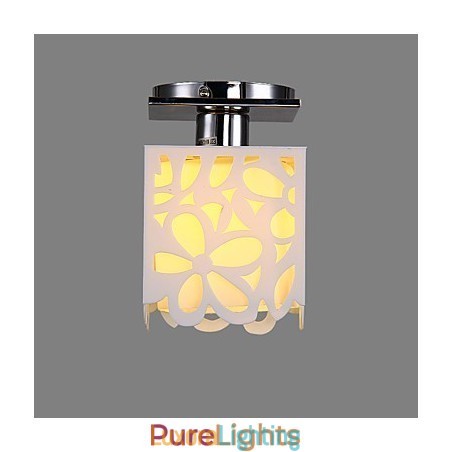 Designer Touch Decorative Rustic Lodge Mini Style Electroplated Flush Mount Light