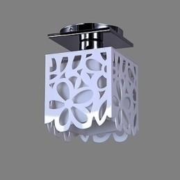 Designer Touch Decorative Rustic Lodge Mini Style Electroplated Flush Mount Light