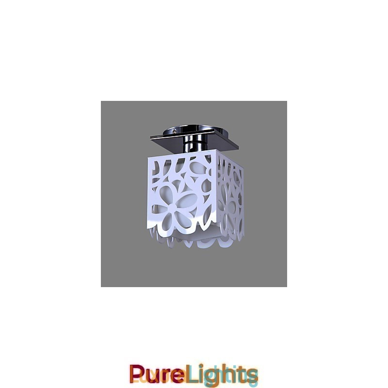 Designer Touch Decorative Rustic Lodge Mini Style Electroplated Flush Mount Light