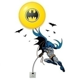 Designer Touch Decorative Creative Fashion Batman Wallpaper Diy Wall Stick Small Night Lamp Wall Lamp Lights