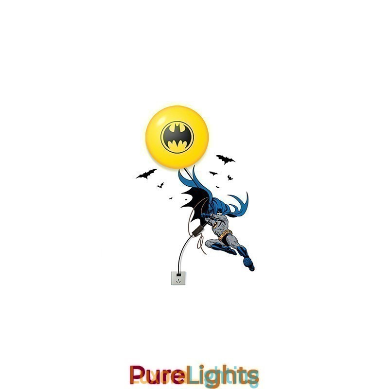 Designer Touch Decorative Creative Fashion Batman Wallpaper Diy Wall Stick Small Night Lamp Wall Lamp Lights