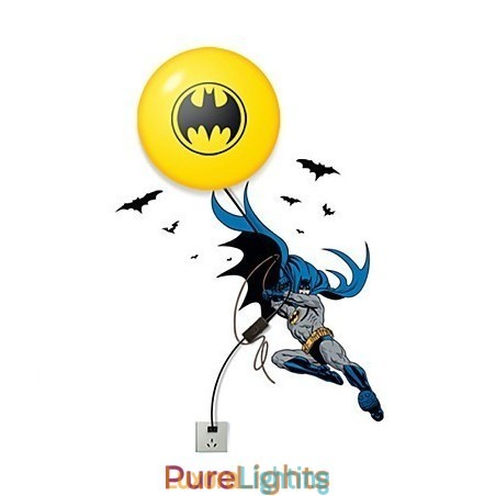Designer Touch Decorative Creative Fashion Batman Wallpaper Diy Wall Stick Small Night Lamp Wall Lamp Lights