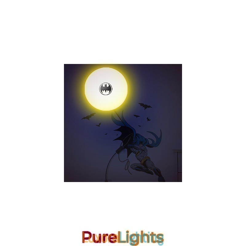 Designer Touch Decorative Creative Fashion Batman Wallpaper Diy Wall Stick Small Night Lamp Wall Lamp Lights