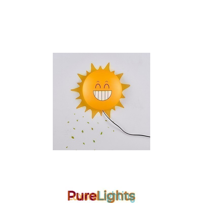 Designer Touch Decorative Wallpaper Wall Lamps Flower Face DIY Fun Atmosphere Nightlight Children Bedside lamp Decoration Sun