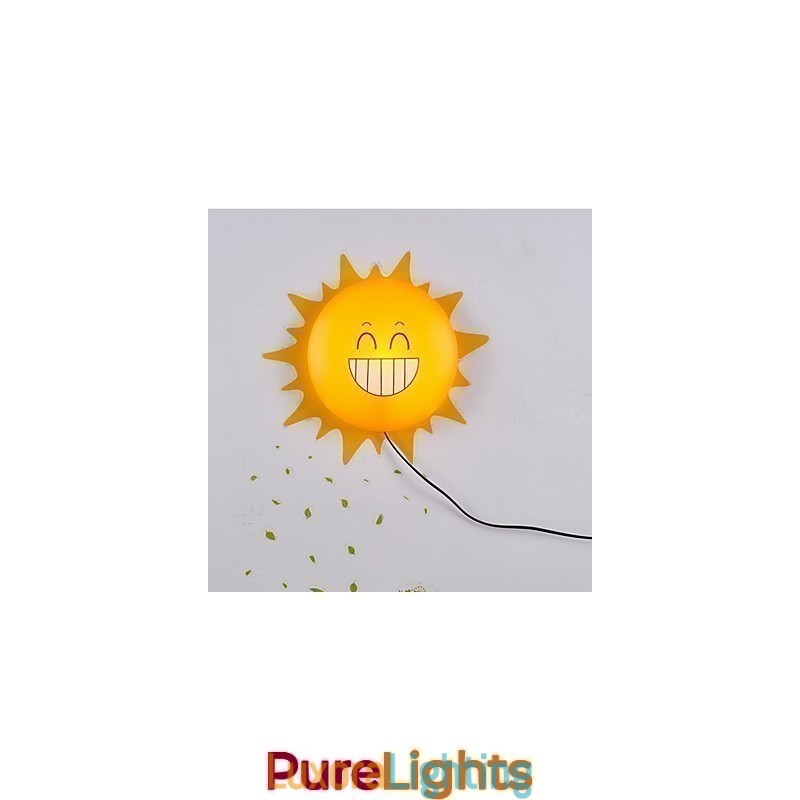 Designer Touch Decorative Wallpaper Wall Lamps Flower Face DIY Fun Atmosphere Nightlight Children Bedside lamp Decoration Sun