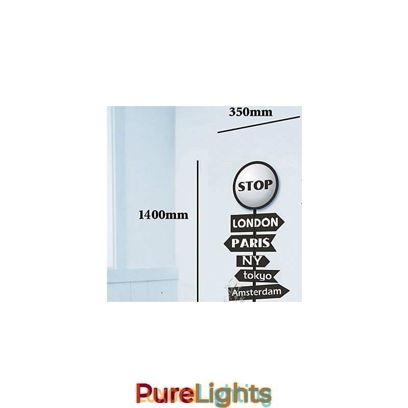 Designer Touch Decorative Stop Letter High Temperature Resistant Plastic Light And Creative 3D Wall Paper Wall Lamp