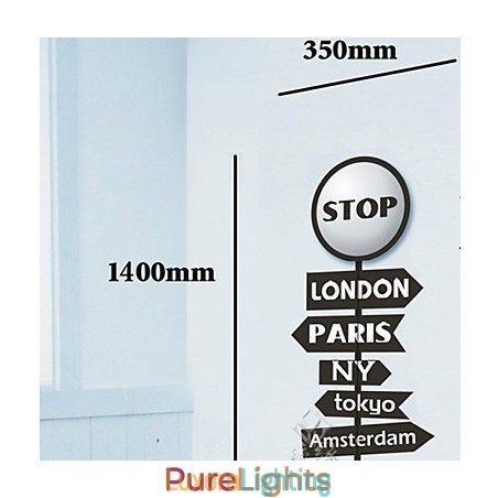 Designer Touch Decorative Stop Letter High Temperature Resistant Plastic Light And Creative 3D Wall Paper Wall Lamp