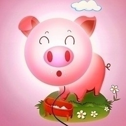 Designer Touch Decorative Pig High Temperature Resistant Plastic Light And 10 C Can Remove Creative 3D Wall Paper Wall Lamp