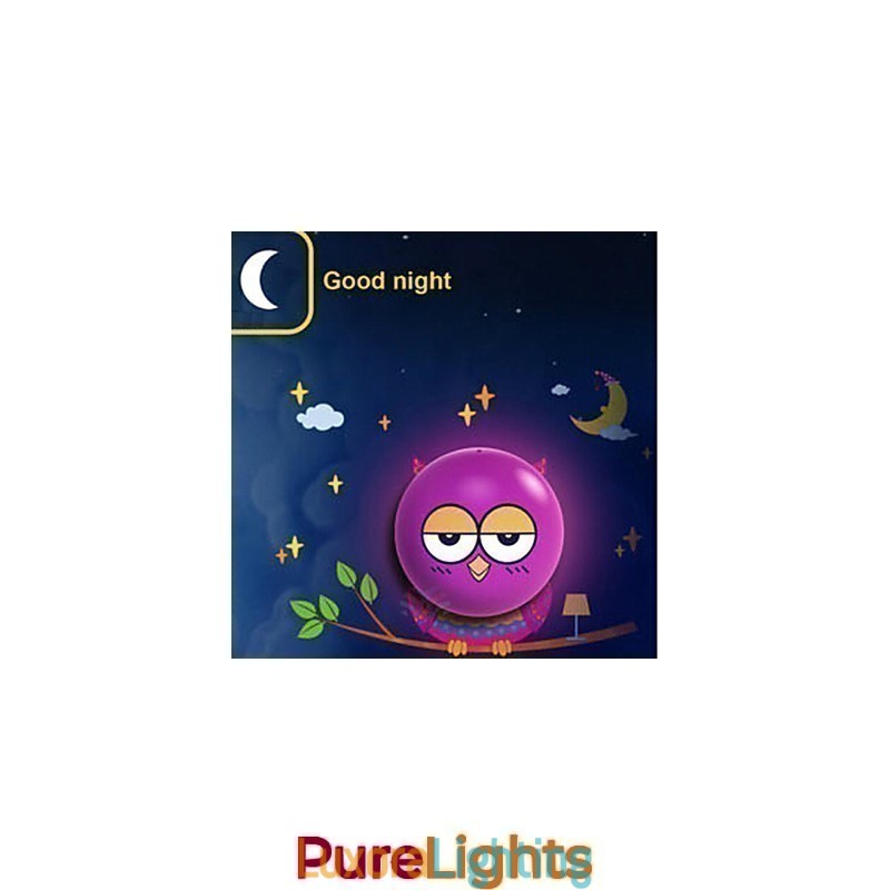 Designer Touch Decorative Light Operated OWL Wall Sconces Bulb Contemporary Creative 3 D Wall Paper Wall Lamp Light