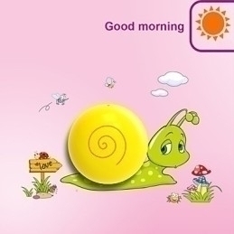 Designer Touch Decorative Snail High Temperature Resistant Plastic Light And 10 C Can Remove Creative 3D Wall Paper Wall Lamp