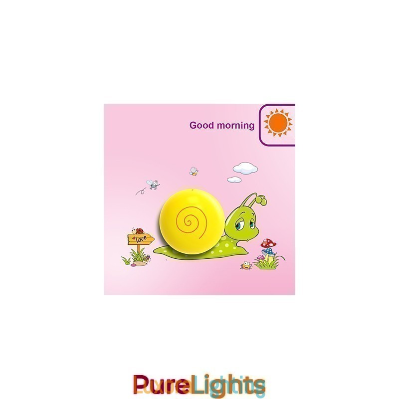 Designer Touch Decorative Snail High Temperature Resistant Plastic Light And 10 C Can Remove Creative 3D Wall Paper Wall Lamp