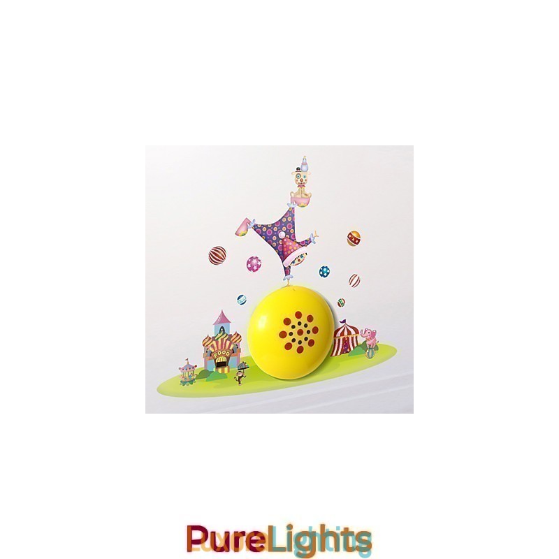 Designer Touch Decorative Clown High Temperature Resistant Plastic Light And 10 C Can Remove Creative 3D Wall Paper Wall Lamp