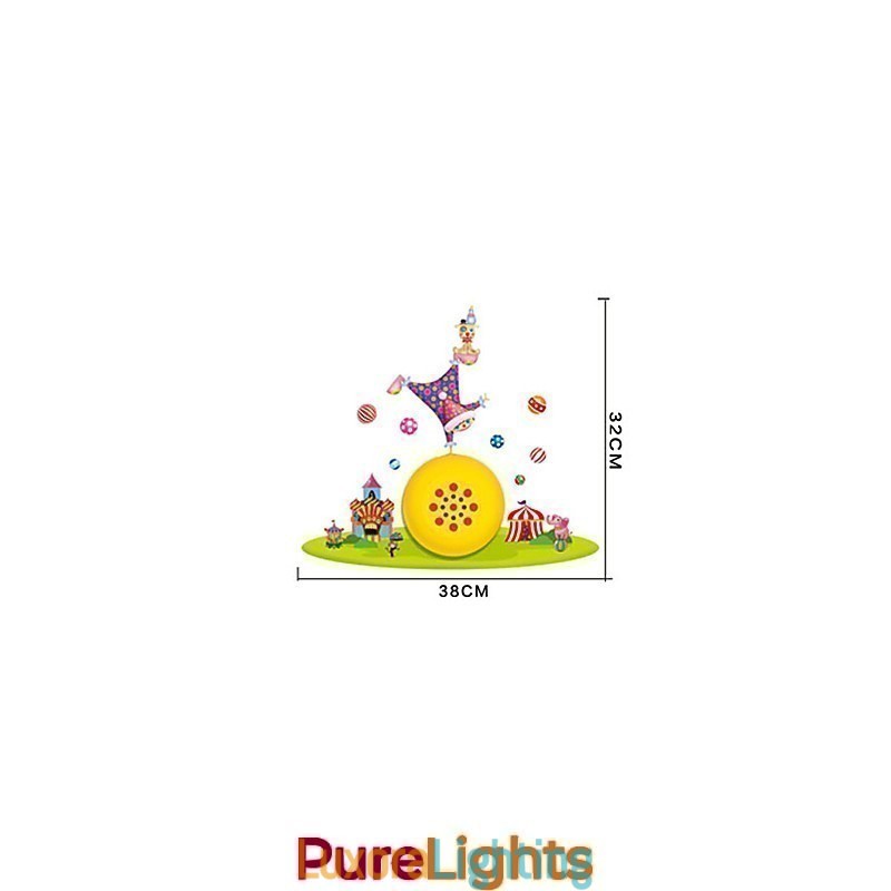 Designer Touch Decorative Clown High Temperature Resistant Plastic Light And 10 C Can Remove Creative 3D Wall Paper Wall Lamp