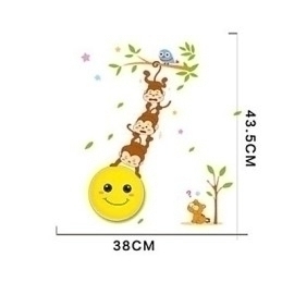 Designer Touch Decorative Wall stickers Monkeys light activated intelligent induction smetope adornment wall lamp