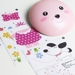 Designer Touch Decorative Wall stickers bear light activated intelligent electric induction smetope adornment wall lamp