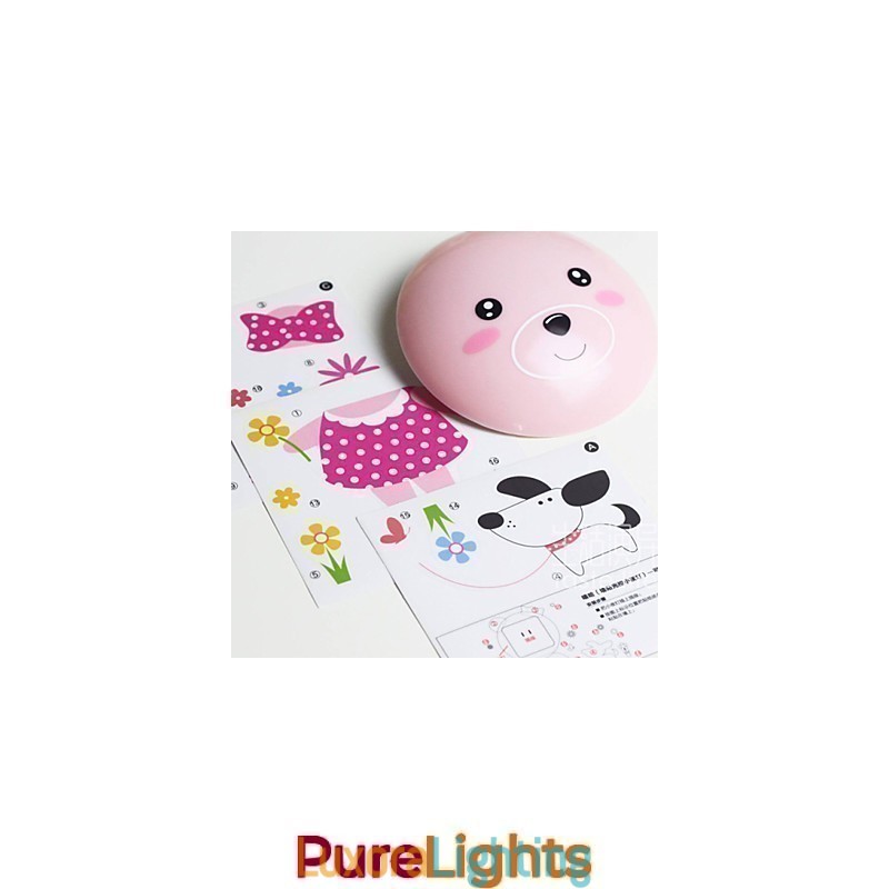 Designer Touch Decorative Wall stickers bear light activated intelligent electric induction smetope adornment wall lamp