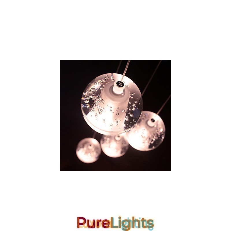 Designer Touch Decorative Modern Pendant Light Pendant Lamp G4 Retroifit 7 Lights Chrome Plating Crystal for Stairs Light