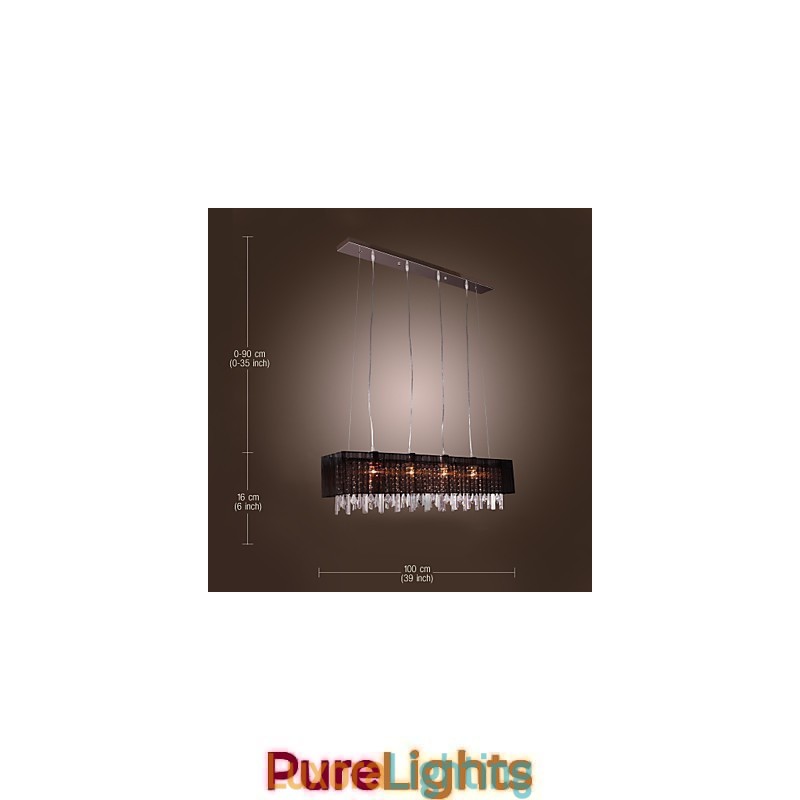 Designer Touch Decorative Modern Contemporary Island Crystal Others Metal Pendant Light