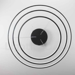 Designer Touch Decorative Dimmable Pendant Light with Remote Control Modern Design Three Rings