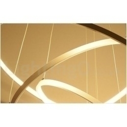 Designer Touch Decorative Dimmable Pendant Light with Remote Control Modern Design Three Rings