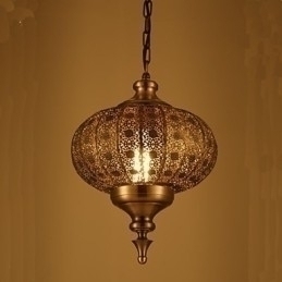 Designer Touch Decorative Southeast Asian Retro Hand Hollow Lron Chandelier
