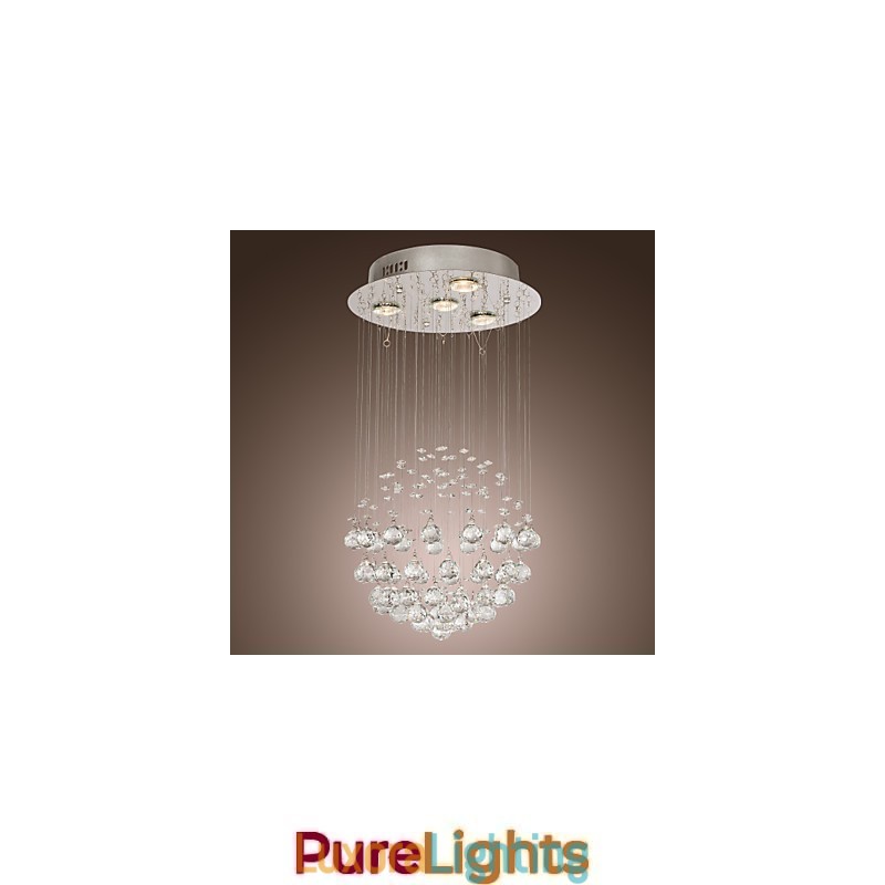 Designer Touch Decorative Chandelier Luxury Modern Crystal 4 Lights