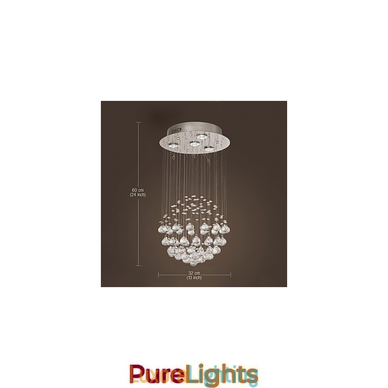 Designer Touch Decorative Chandelier Luxury Modern Crystal 4 Lights