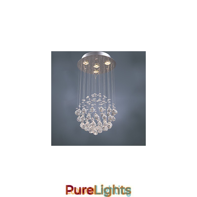 Designer Touch Decorative Chandelier Luxury Modern Crystal 4 Lights
