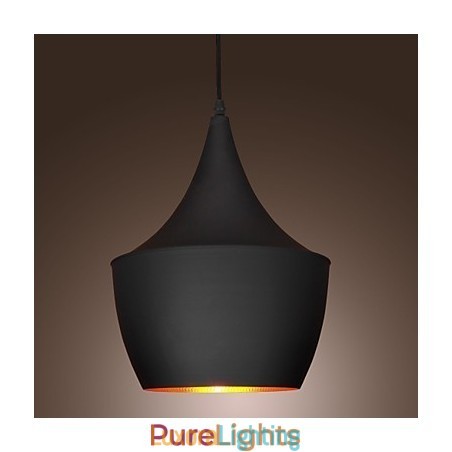 Designer Touch Decorative Pendant Light Retro Vintage Tom Dixon Design Black