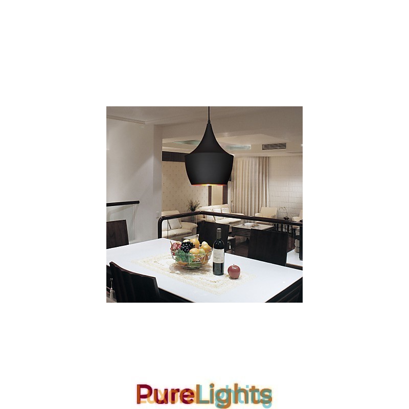 Designer Touch Decorative Pendant Light Retro Vintage Tom Dixon Design Black