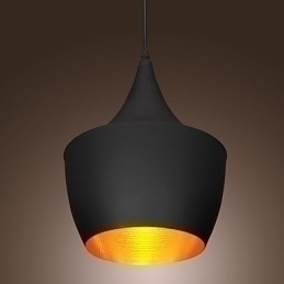 Designer Touch Decorative Pendant Light Retro Vintage Tom Dixon Design Black