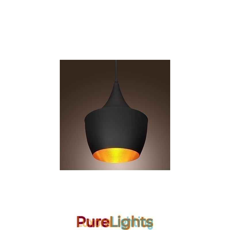 Designer Touch Decorative Pendant Light Retro Vintage Tom Dixon Design Black