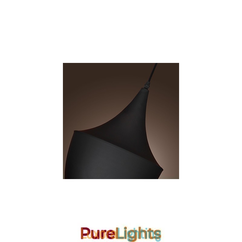 Designer Touch Decorative Pendant Light Retro Vintage Tom Dixon Design Black