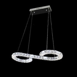 Designer Touch Decorative Modern Contemporary Crystal Chrome Metal Pendant Light