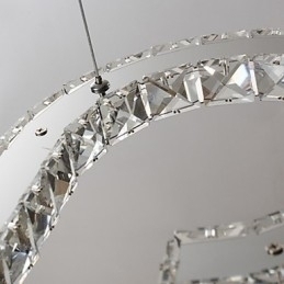 Designer Touch Decorative Modern Contemporary Crystal Chrome Metal Pendant Light