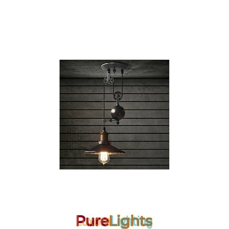 Designer Touch Decorative Pendant Lights Rustic Lodge Vintage Retro Country Garage Metal